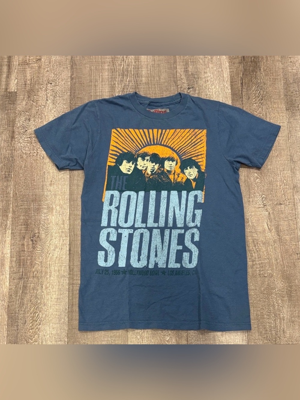 Ladies The Rolling Stones Blue Tee
